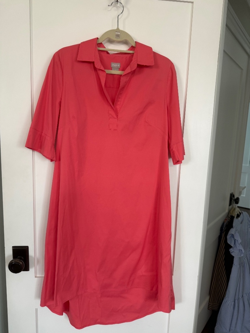 Chico's Coral Shift Dress Size 1 (US 10)